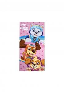 Полотенце пляжное детское Paw Patrol, 70x140 см, розовый