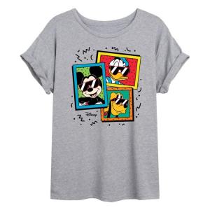 Футболка большого размера с Микки Маусом, Дональдом Даком и солнцезащитными очками Плуто Джуниорс Disney, серый