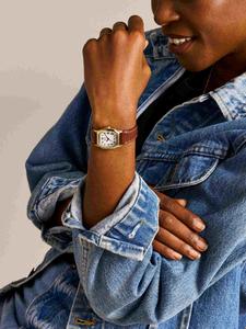 Женские аналоговые часы Fossil ES5364 с кожаным ремешком