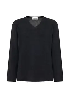 Джемпер с V-образным вырезом Laneus, серый