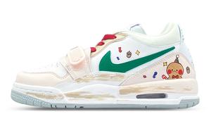 Детские баскетбольные кроссовки Legacy 312 с низким верхом и противоскользящим покрытием для подростков Jordan, белый