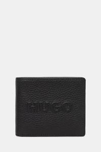 Кожаный кошелек Hugo, черный