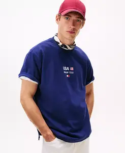 Мужская футболка Tommy x U.S. SailGP Team Performance с короткими рукавами Tommy Hilfiger, синий