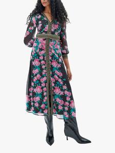 Платье в цветочек от афины Raishma, черный