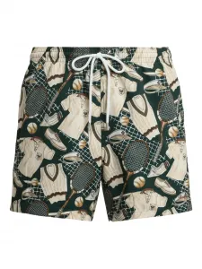 Плавки-шорты с кулиской и принтом Ralph Lauren Purple Label, зеленый