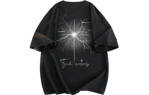 Футболка унисекс FREO3N, черный и туманно-голубой