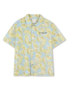 Givenchy Kids рубашка с принтом, синий