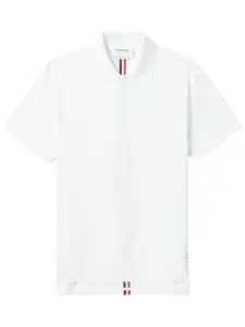 Рубашка поло с полосками THOM BROWNE, белый