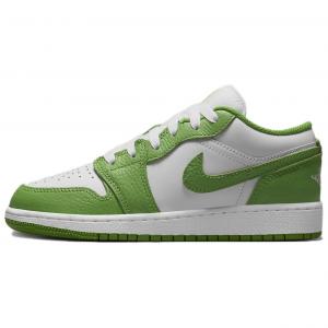 Кроссовки Jordan 1 Low Chlorophyll GS, белый