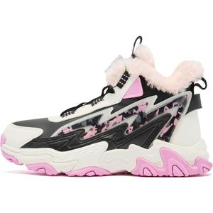 Детская повседневная обувь для начальной школы QIAODAN, черный/розовый