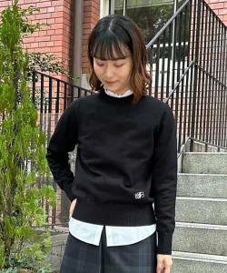 Свитер с круглым вырезом и логотипом BB из вискозы/полиэстера Brooks Brothers, цвет Black