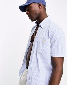 Рубашка с короткими рукавами и полосками из сирсакера, подобранная по индивидуальному заказу Polo Ralph Lauren