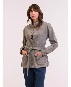 Женская парусиновая куртка-сафари Celtic & Co., коричневый/бежевый