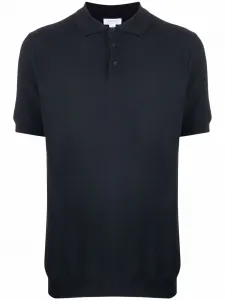 Рубашка поло с короткими рукавами Sunspel, синий