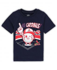 Темно-синяя футболка для мальчиков и девочек St. Louis Cardinals Ball Boy для малышей Outerstuff