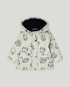 Парка легкая прорезиненная с принтом для мальчика Baby El Corte Inglés, серый