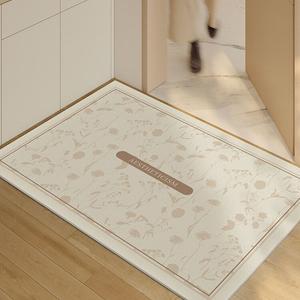 Xinglianxin Ковер 60×90 см для прихожей, ПВХ, легко чистится, грязеотталкивающий, в кремовом стиле