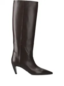 Ботильоны на каблуке 70 мм с заостренным носком Premiata, коричневый