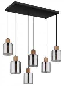 Globo lighting Подвесной светильник "Алейдис" в черно-светло-коричневом цвете - (Ш)67 x (В)120 x (Г)33 см