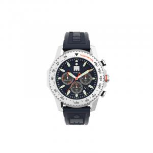 TIMEX Часы Wrist Watch Quartz Movement PU Strap Blue Dial Men's Watch, Blue