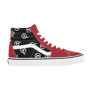 Кроссовки Sk8-Hi Vans, красный