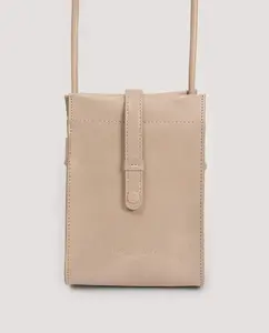 Женская маленькая сумка через плечо с выгравированным логотипом Nice Things, бежевый