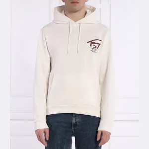Уличная толстовка обычного кроя с 3D-принтом Tommy Hilfiger, белый