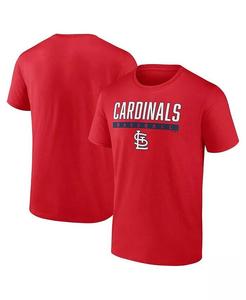 Мужская красная футболка St. Louis Cardinals Power Hit Fanatics