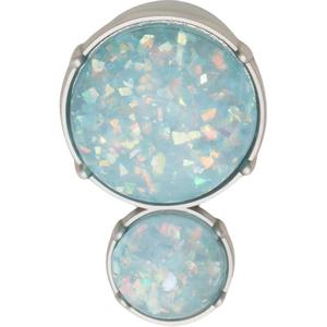 Crocs Пряжка для обуви из цинкового сплава унисекс Silver/Blue