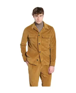 Вельветовая рубашка горчичного цвета Mason'S, желтый