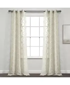 Прозрачные оконные шторы с люверсами Avon Lush Decor, neutral