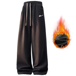 Вязаные спортивные штаны Unisex WARRIOR, темно-серый (thickened and fleece-lined)