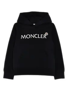 Худи с логотипом Moncler Enfant, черный