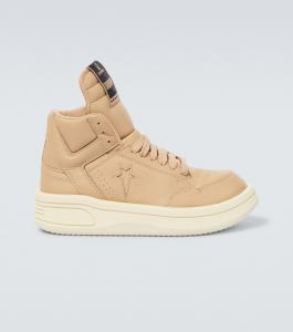 Высокие кожаные кеды Converse TURBOWPN Rick Owens, Cave