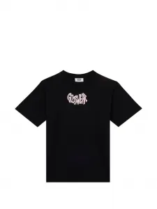 Футболка с графичным принтом GCDS, черный