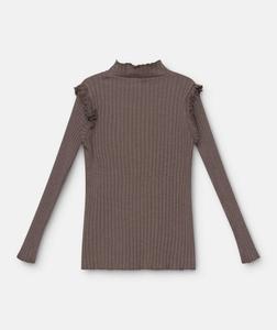 Светло-коричневый топ Kids Elise с рюшами my little cozmo