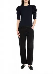 Женская футболка с драпировкой, темно-синего цвета Frame