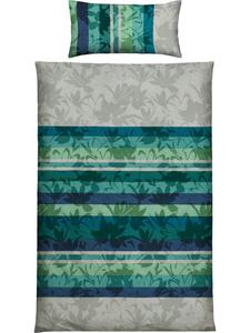 Односпальное трикотажное постельное белье цвета петролеум REDBEST, 155 x 220 + 80 x 80 см