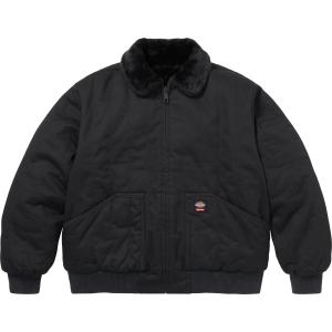 Куртка Dickies FW25 WEEK4 Reversible Quilted Faux Fur Work Supreme, черный