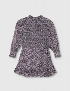 Детское платье с длинным рукавом, белое с цветочным принтом Gocco, белый