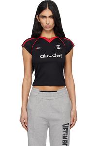 Vetements Футболка с черно-красными буквами алфавита