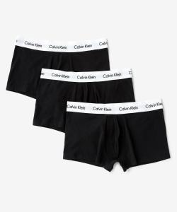 (M) Боксеры Calvin Klein (3 шт.) - Хлопковые трусы с низкой посадкой Calvin Klein Underwear U2664
