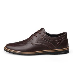 BECK Повседневные кожаные туфли мужские Low top Black/Brown