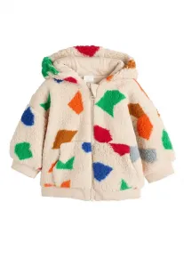 Флисовая куртка на молнии Next, Natural Bright Geo Printed