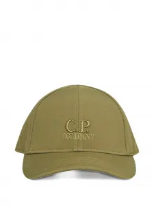Бейсболка с вышитым логотипом C.P. Company, зеленый