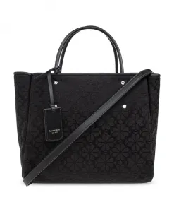 Сумка-Тоут Spade с цветочным жаккардовым узором, средний размер. Kate Spade, черный