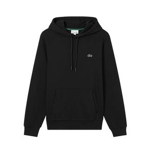 Худи с логотипом на заплатке LACOSTE, черный