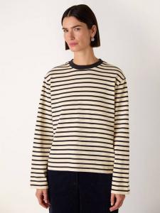 Джерси с длинными рукавами в полоску Whistles, Ivory/Multi