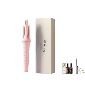 Плойка для волос Big Wave антиожог полностью автоматическая долговременная для домашнего использования уход за волосами с отрицательными ионами MH-391-28JY MINGHUANG, розовый