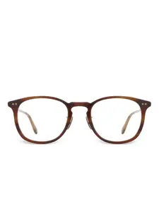 Очки Kinney в круглой оправе Garrett Leight, коричневый